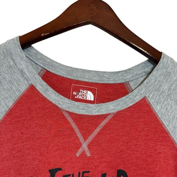 THE NORTH FACE Berkeley CA Henley T Shirt 3/4 Sleeve Cotton Blend Large Classic - Picture 3 of 5